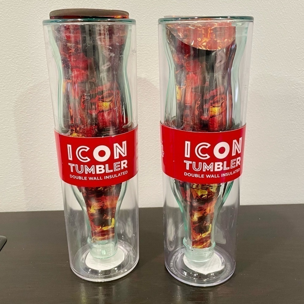 2PK Coca Cola Double Wall Insulated 14 oz Icon Tumbler